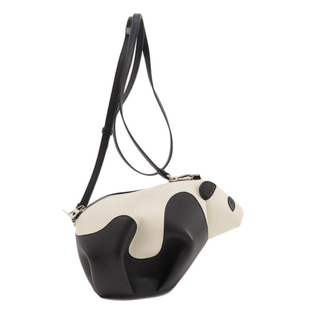 Loewe Bag Calfskin Shoulder Animal Black
